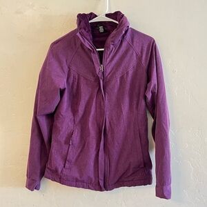 Kirkland Signature Purple Soft Shell Zip Up Jacket Small